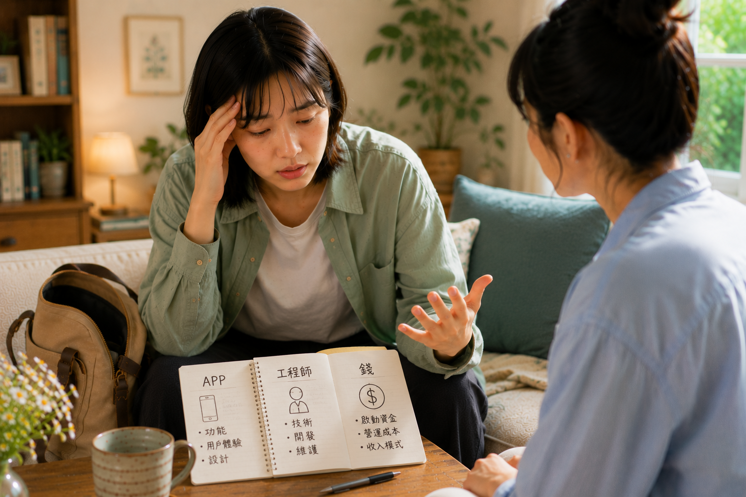 方方的焦慮筆記本——開發APP、找工程師、要錢、註冊公司、租辦公室