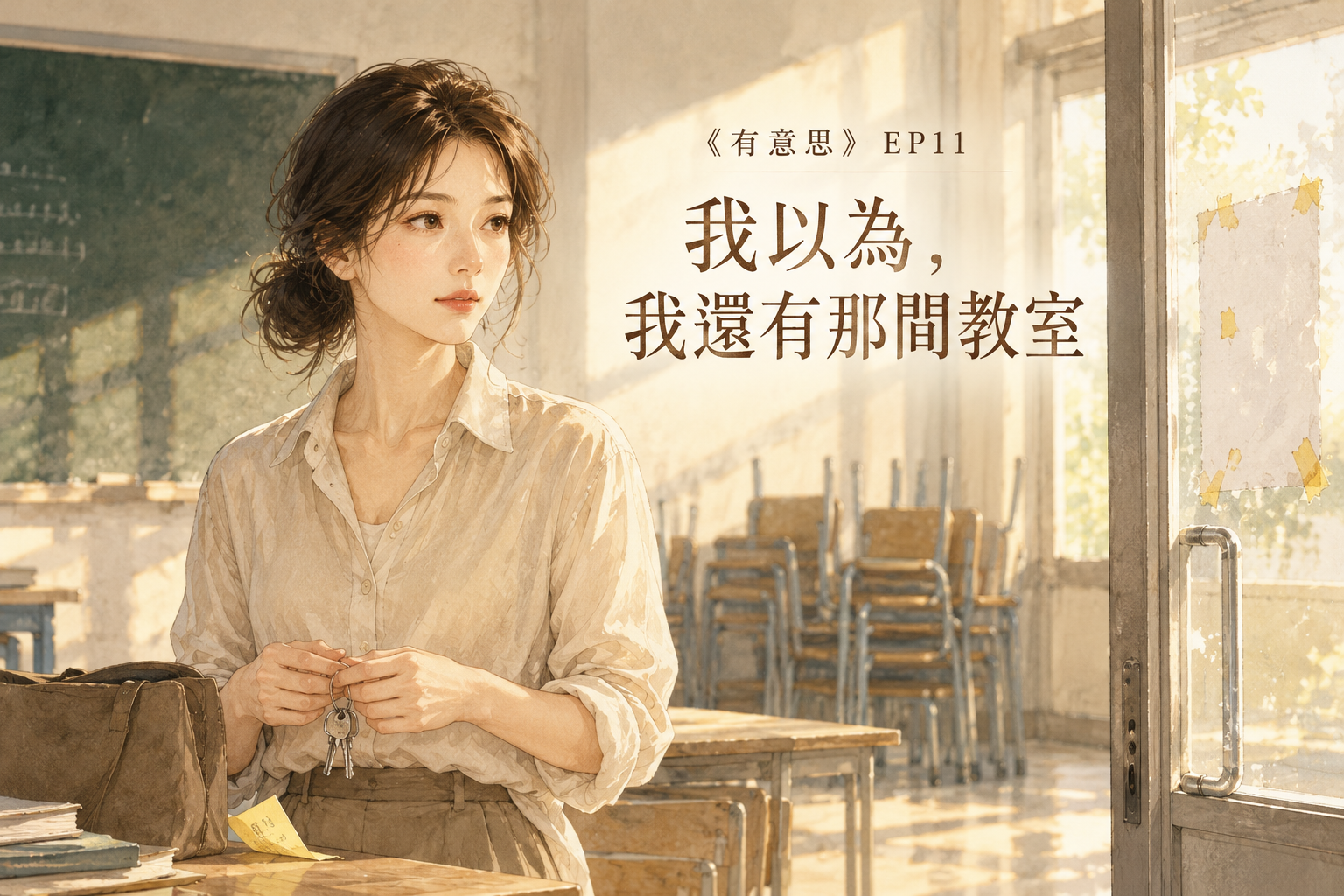 《有意思》EP11 我以為，我還有那間教室——她站在鐵門前，鑰匙在口袋裡，巷子底有一張紅紙。