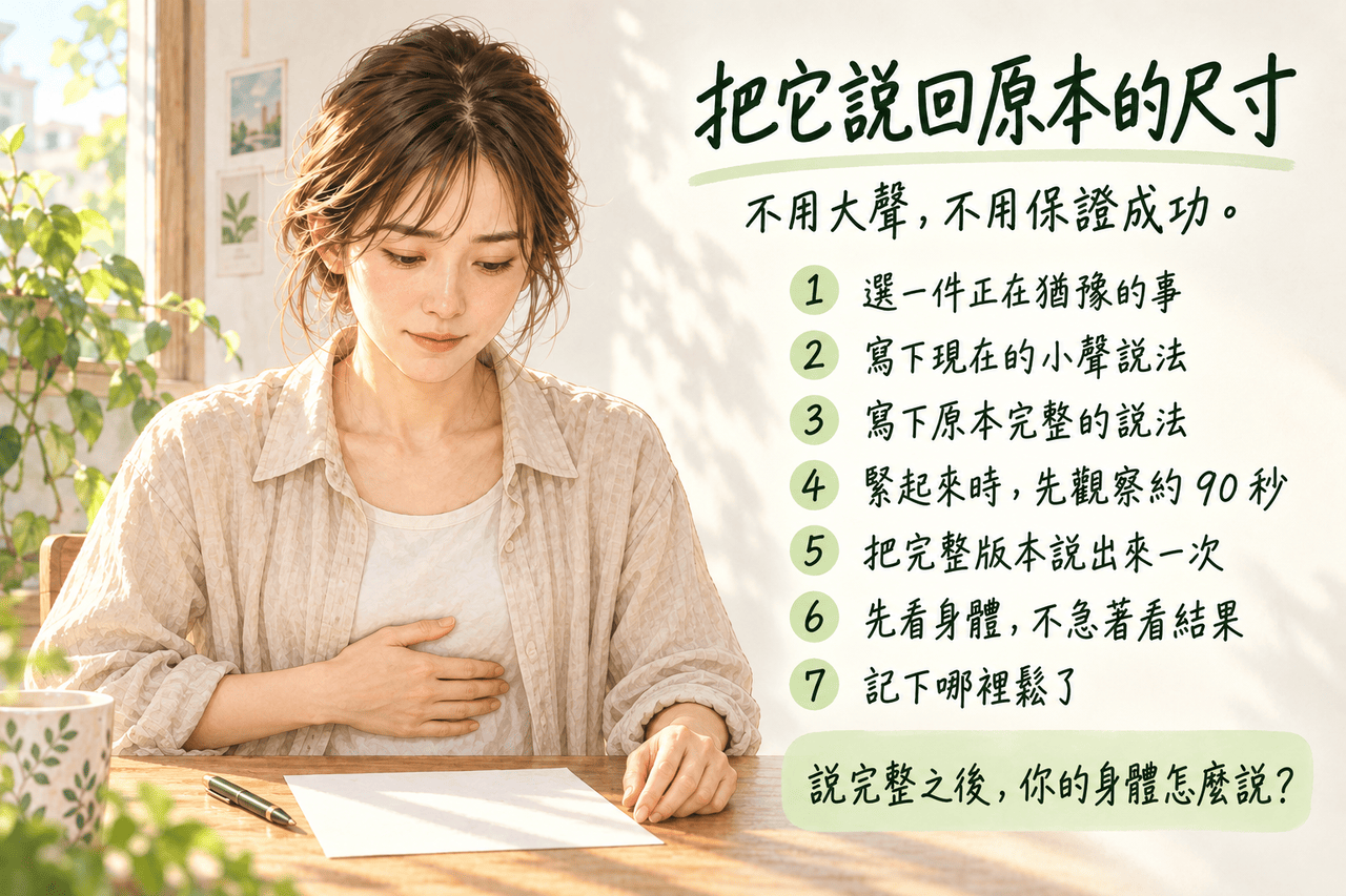 生活實驗 06 你明明想要，為什麼不敢要？——情境插圖 01