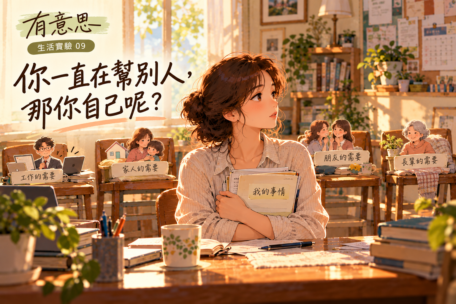 《有意思》生活實驗 09 你一直在幫別人，那你自己呢？——一張空課表，最後一格還亮著。