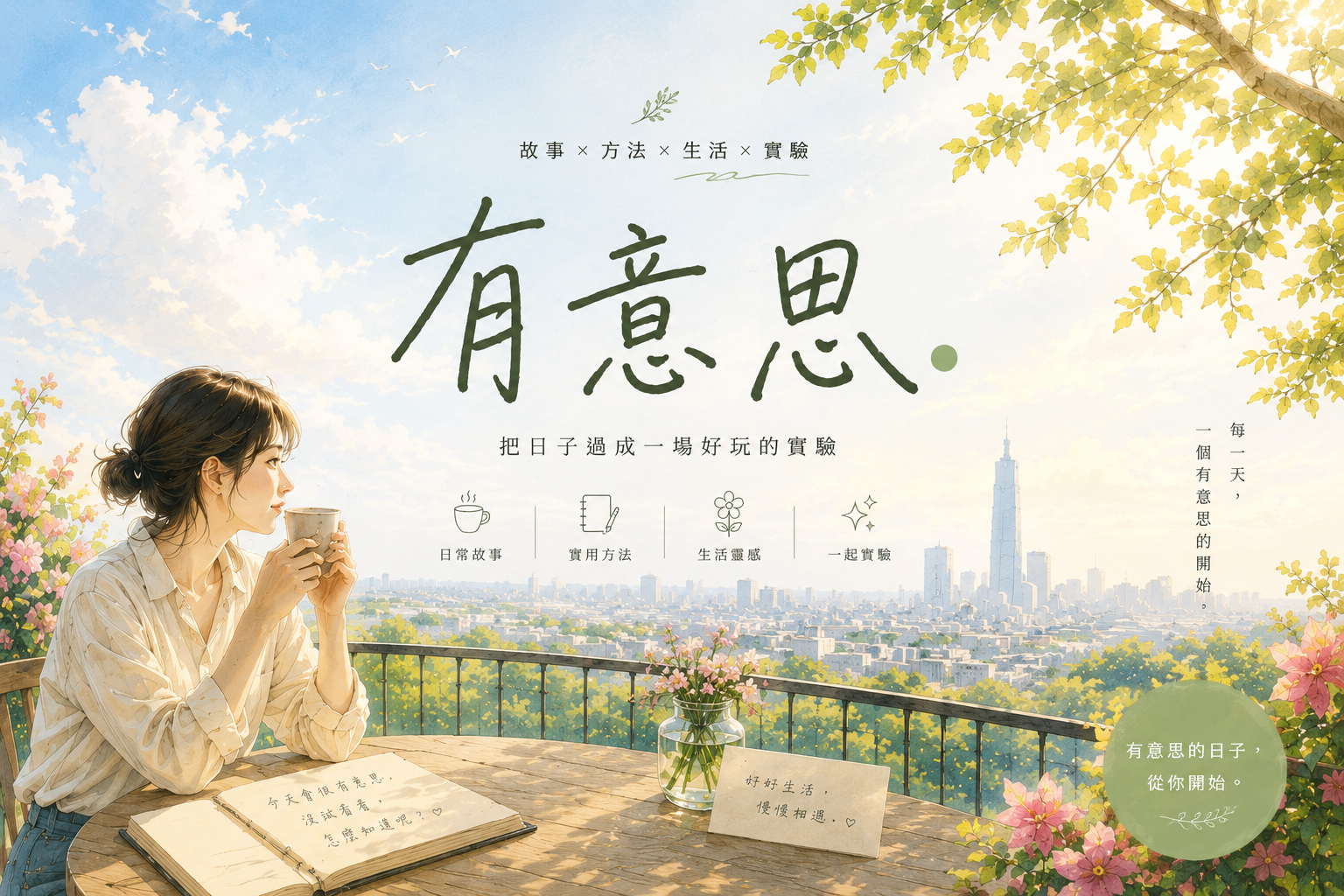 《有意思》連載主視覺插圖